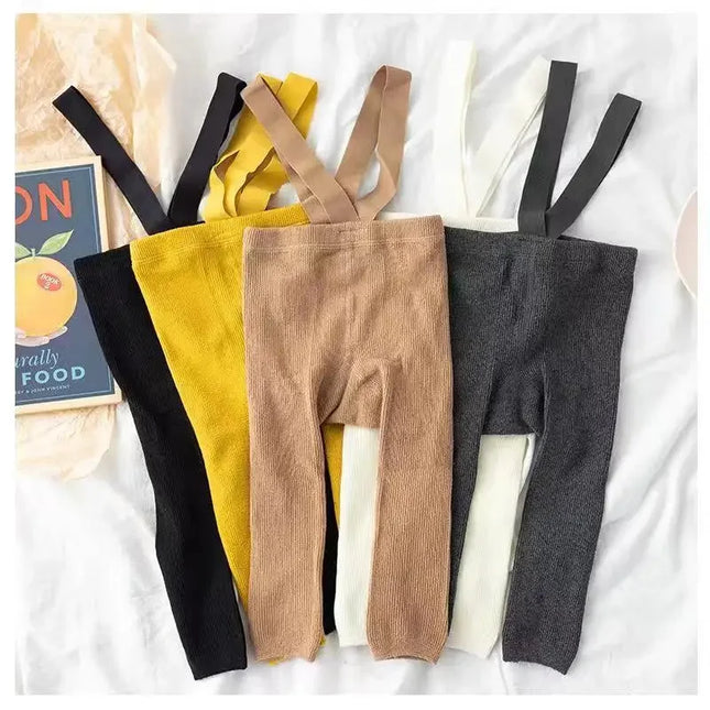 Mini Fashion - Blød og behagelig - Leggings til børn med seler