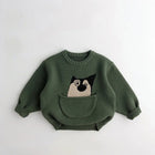 Mini Fashion - Cute Print with Pouch - Animal Sweater