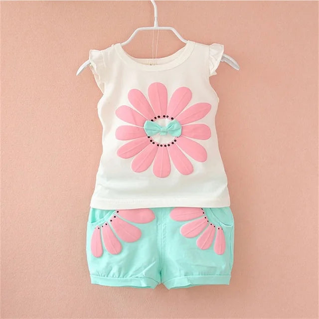 Mini Fashion - Happy Adventures - Bomulds sommersæt