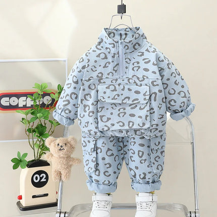 Mini Fashion - Cool Leopard Print - 2-delt tøjsæt
