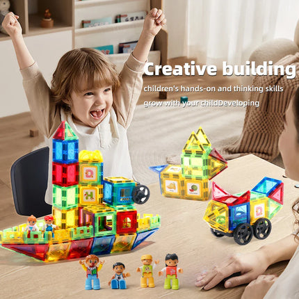 Magnet Toys - Develop Creativity - Magnetic Tiles