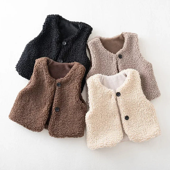 Mini Fashion - Plush & Fine Fabric - Bodywarmer