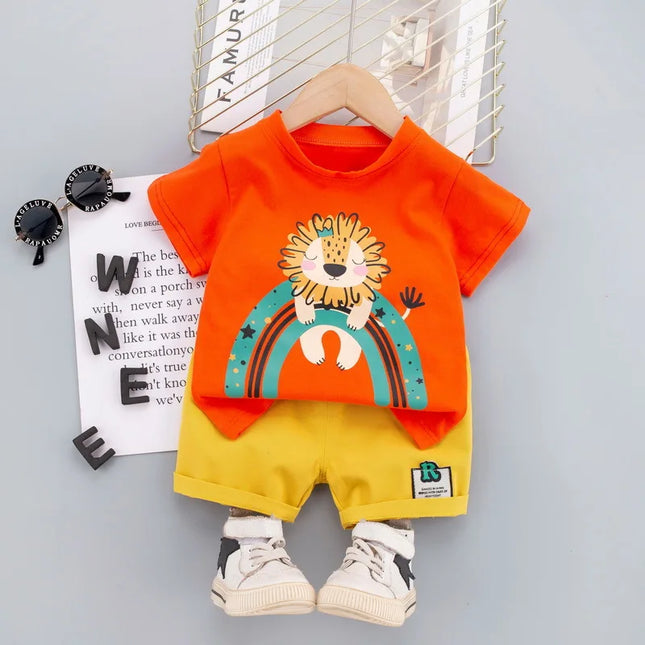 Mini Fashion - Lion print - Boys Summer Set