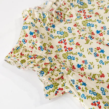 Mini Fashion - Sommerblomster - Blomsterprint Top & Nederdel